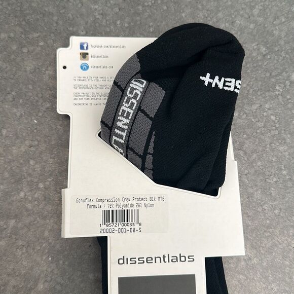 🆕 Dissent Labs Genuflex Compression Crew Socks - Picture 7 of 11